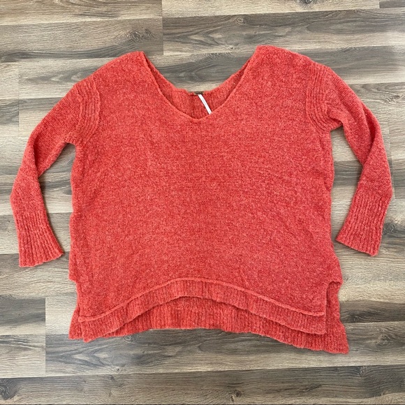 Free People Sweaters - Free People Pink/Orange Knit Sweater